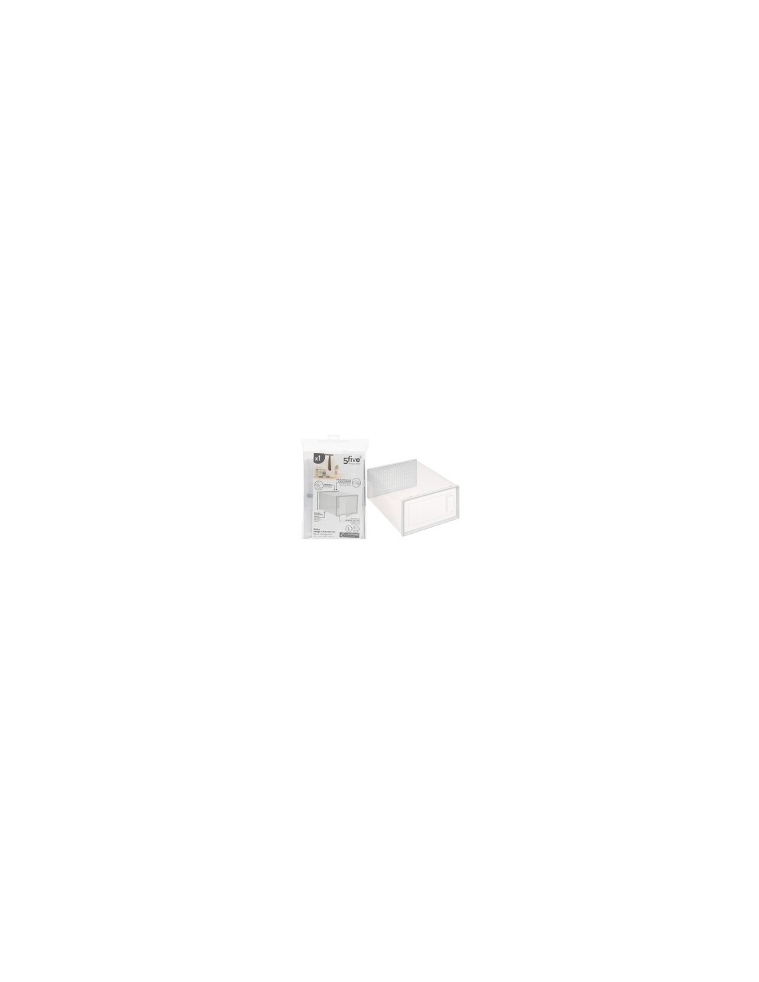 Scatola portascarpe plastica, contenitore trasparente 35x25x18 cm, organizzazione scarpe, resistente, armadi, ripostigli