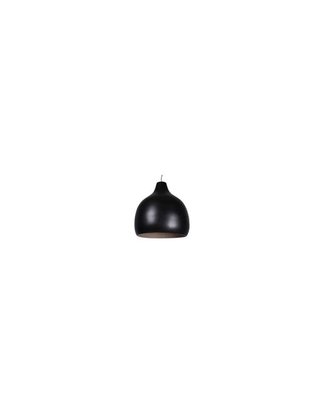 LAMPADARIO 141316 NERO 33X35CM BAMBOO