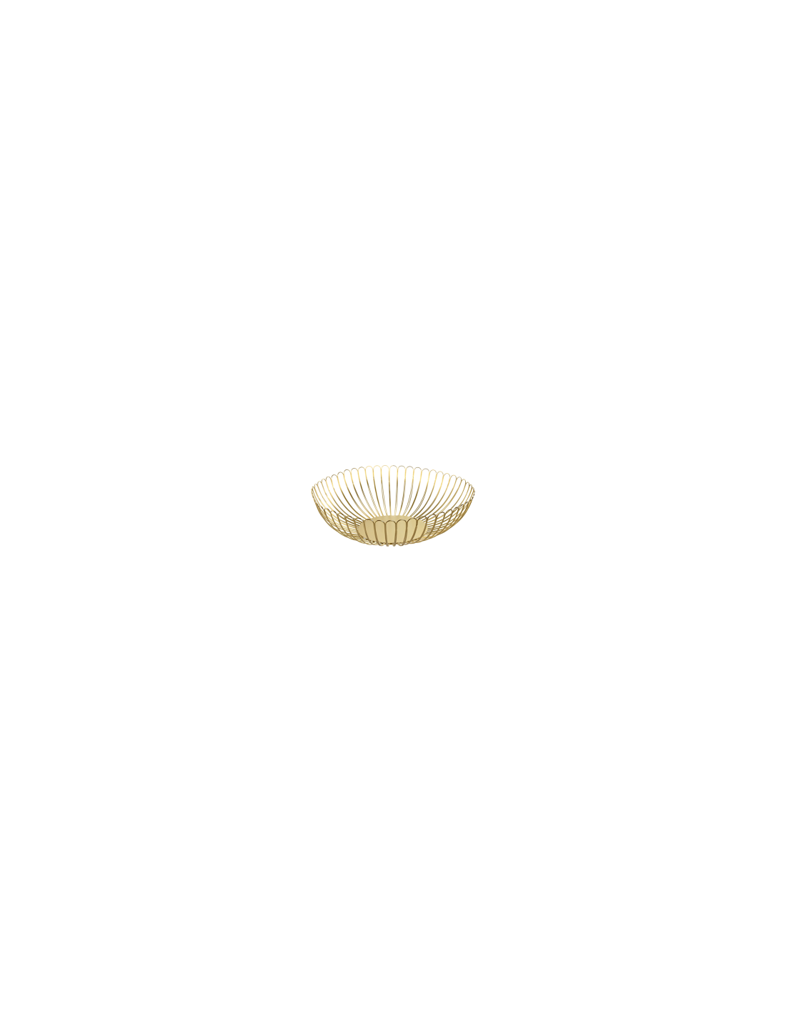 CENTROTAVOLA BD214176 METALLO DORATO 32X8,5CM
