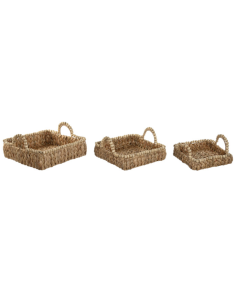 VASSOIO BD217460 2 MIS FIBRA/LEGNO NATURALE