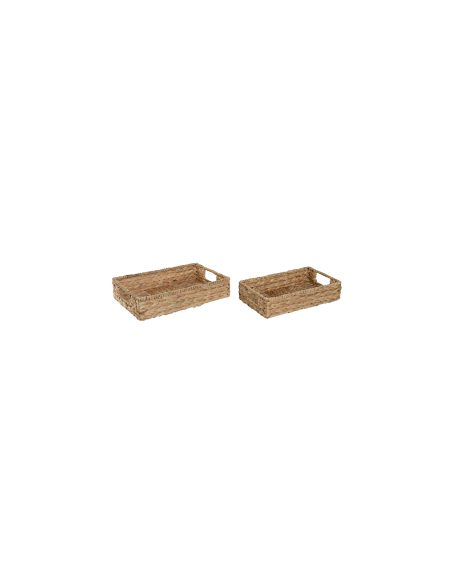 VASSOIO BD215691 1 MIS FIBRA/METALLO NATURALE 36X22CM