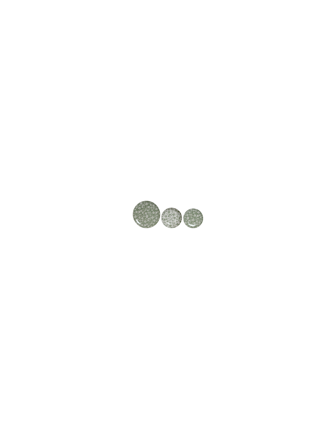 SERVIZIO TAVOLA 18PZ PC215205 FLOREALE VERDE