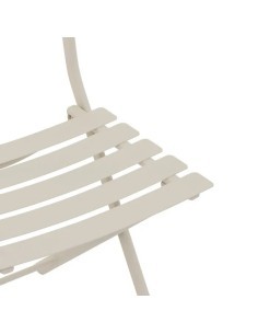 Sedia Pieghevole Hespéride Greensboro Clay, Metallo, Esterno, Resistente, Anticorrosione, Argilla, Comoda, Leggera