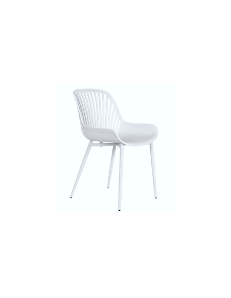SEDIA MB211966 BIANCO 51X50X81CM METALLO/POLIPROPILENE
