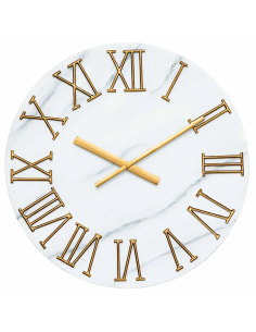 OROLOGIO PARETE 205606 ALISHA D56CM METALLO EFFETTO MARMO