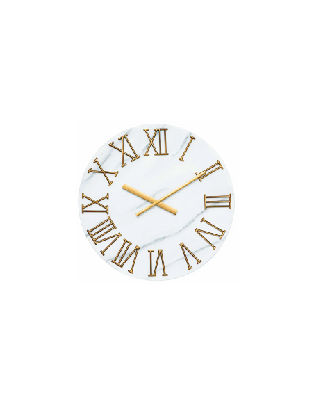 OROLOGIO PARETE 205606 ALISHA D56CM METALLO EFFETTO MARMO