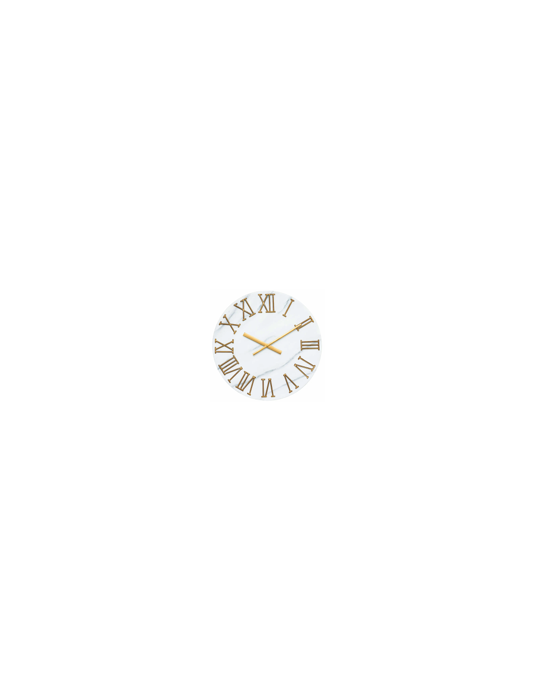 OROLOGIO PARETE 205606 ALISHA D56CM METALLO EFFETTO MARMO