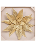 DECORAZIONE PARETE 206429 AMANDINE D67CM METALLO DORATO