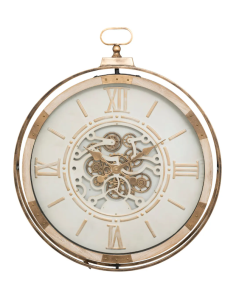 OROLOGIO PARETE 206479 SONIKA D74CM MDF BEIGE