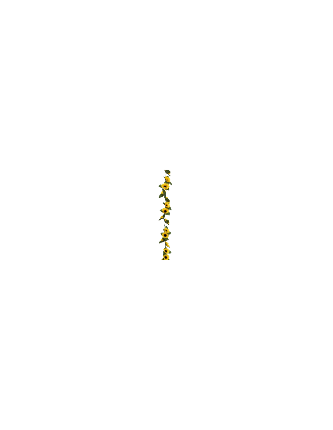 GHIRLANDA GIRASOLI 206545 NAKI 180CM POLIESTERE