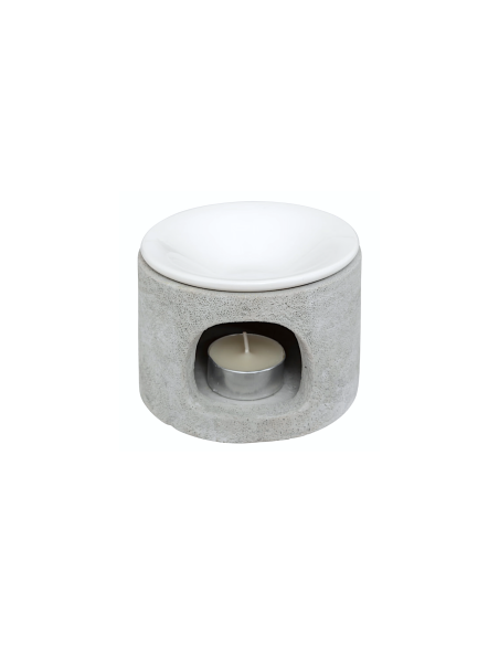 BRUCIAESSENZA 207018 OLIA 11X8CM CEMENTO GRIGIO