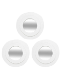 SET 3 SPECCHI 206400 EMILY D25CM MDF BIANCO