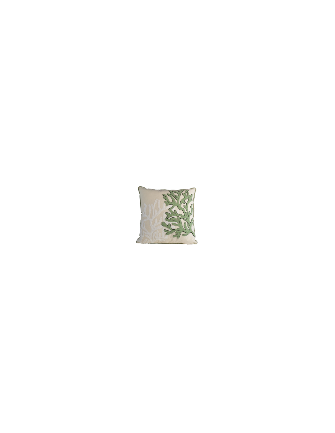 CUSCINO 141368 CORALLO VERDE 40X40CM COTONE/POLIESTERE