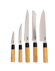 SET UTENSILI CUCINA 189690 BAMBOO CON COLTELLI