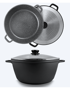 VULCANIA CASSERUOLA 28CM CON COPERCHIO