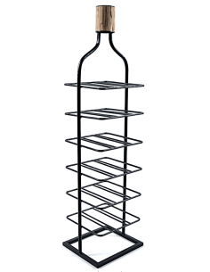 MOBILETTO PORTABOTTIGLIE 23328 18P METALLO 28X25X105CM