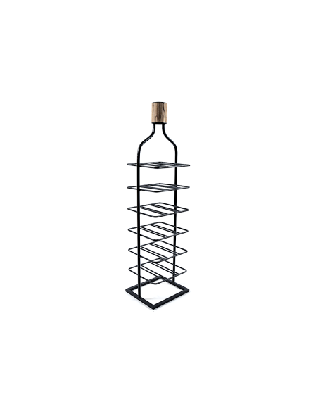 MOBILETTO PORTABOTTIGLIE 23328 18P METALLO 28X25X105CM