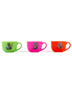 TAZZA 27194 PORCELLANA FLOCCATA 370ML ASSORTITO