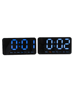 OROLOGIO SVEGLIA 30197 MULTIFUNZIONE LUCI LED 21X11CM
