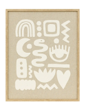 DECORAZIONE PARETE 205670 PETRA 40X50CM BEIGE