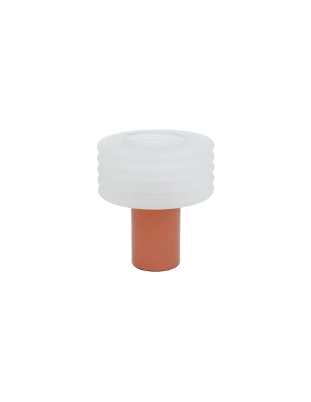 LAMPADA TAVOLO 205956C ASTI 32X36CM MARRONE CERAMICA/VETRO