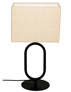 LAMPADA TAVOLO 202661 ALEC 28X18X52CM METALLO NERO