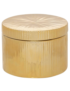 Scatola in Ceramica 12,5x9 cm Dorato, Design Elegante per Decorazioni e Organizzazione