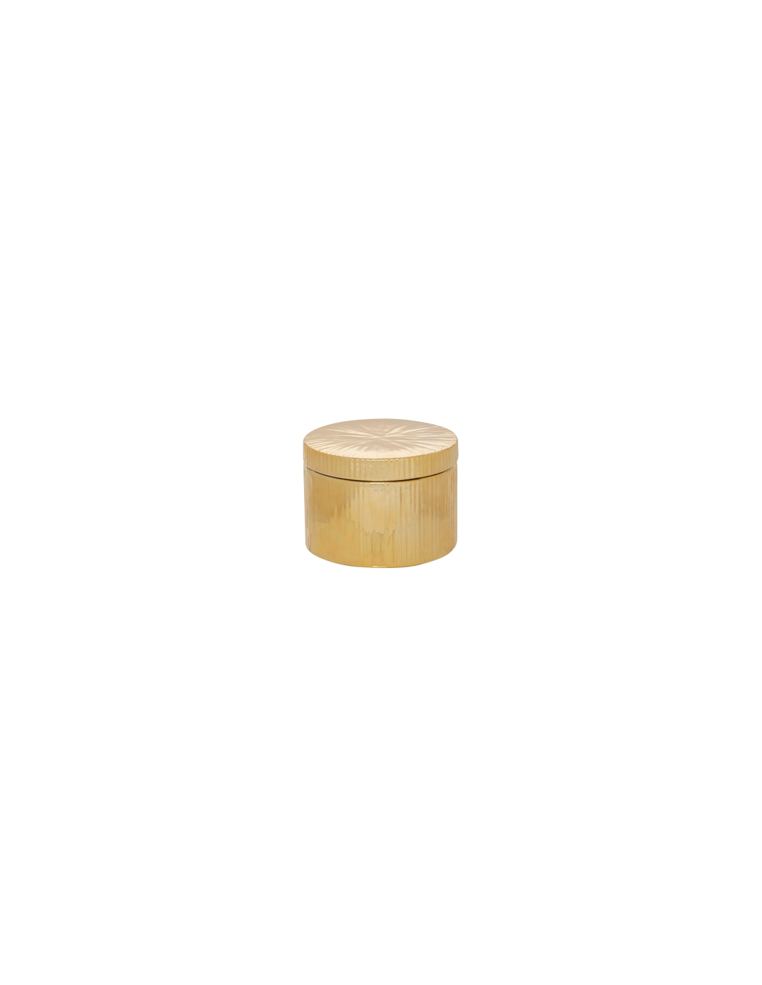 Scatola in Ceramica 12,5x9 cm Dorato, Design Elegante per Decorazioni e Organizzazione