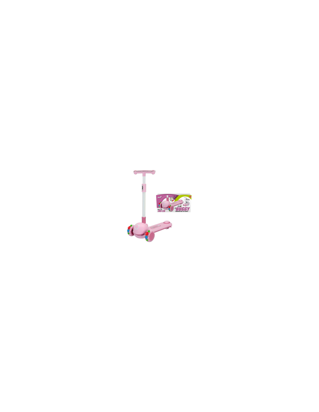 MONOPATTINO 707300171 BUGGY ROSA 3 RUOTE