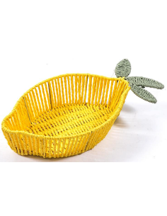 CESTINO 35741 LIMONE METALLO/CARTA 19X38X8,5CM