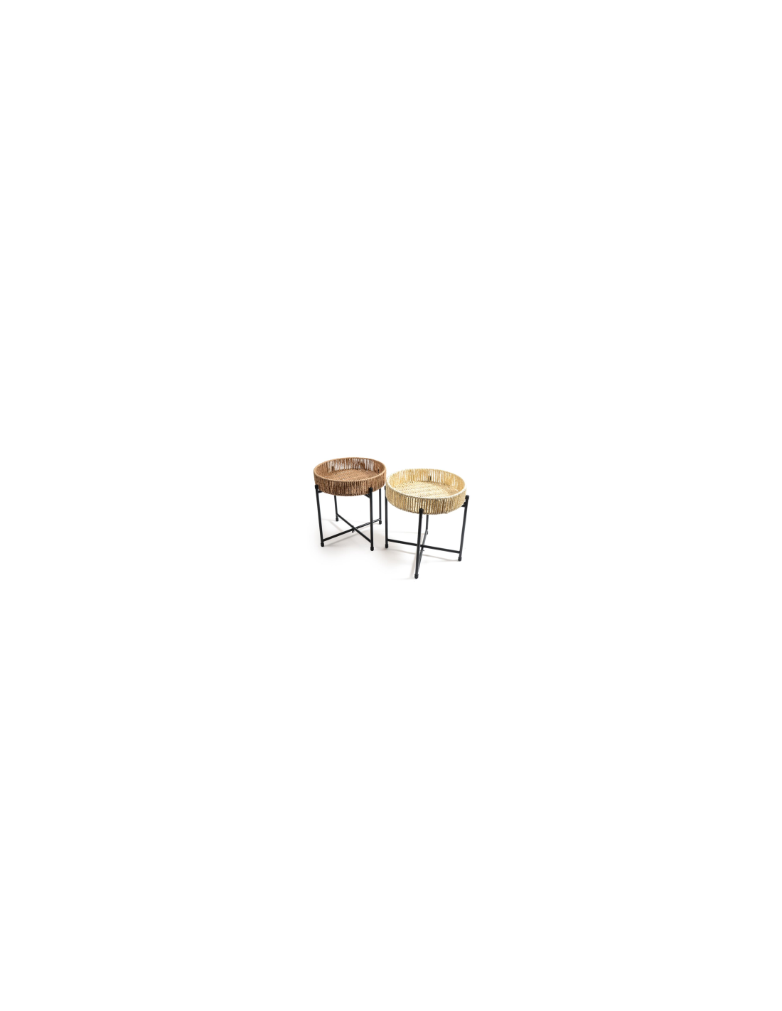 TAVOLINO 31729 METALLO CON CESTO CARTA 35X35CM ASSORTITO