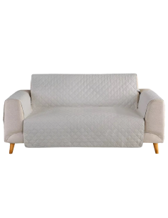 COPRIDIVANO TOPPER ARGENTO 2 POSTI 223X179CM POLIESTERE