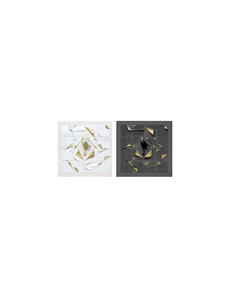 QUADRO TELA 3D CU220303 RESINA 100X100CM ASSORTITO