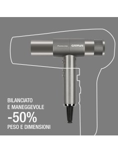 G3 Ferrari G30061 Monna Lisa, Asciugacapelli Brushless 2000W, Motore BLDC 110.000 RPM, Ionic Oxy-Active