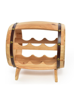 CANTINETTA 23939 PORTABOTTIGLIE 6P LEGNO 34X29X35CM
