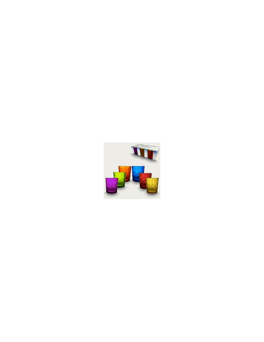 SET 6 BICCHIERI 57966 BOLLE COLOR 26,5CL