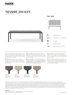 Tavolo allungabile modello Tevere Colore Antracite 100x211/275xH.76,5cm