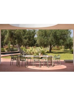 Tavolo allungabile modello Tevere Colore Antracite 100x211/275xH.76,5cm