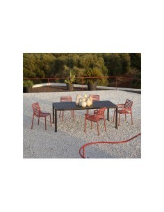Tavolo allungabile modello Tevere Colore Antracite 100x211/275xH.76,5cm