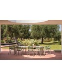 Tavolo allungabile modello Tevere Colore Antracite 90x147/211xH.76,5cm