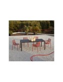Tavolo allungabile modello Tevere Colore Antracite 90x147/211xH.76,5cm