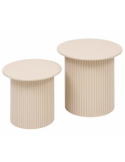 SET 2 TAVOLINI 206022 EINO BEIGE 34X31/40X38CM MDF