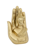 FIGURA BUDDHA 206131 ANDY RESINA 11X7X18CM DORATO