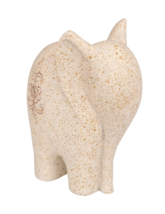 FIGURA ELEFANTE 206194 NOLA RESINA 18X10X23CM BEIGE