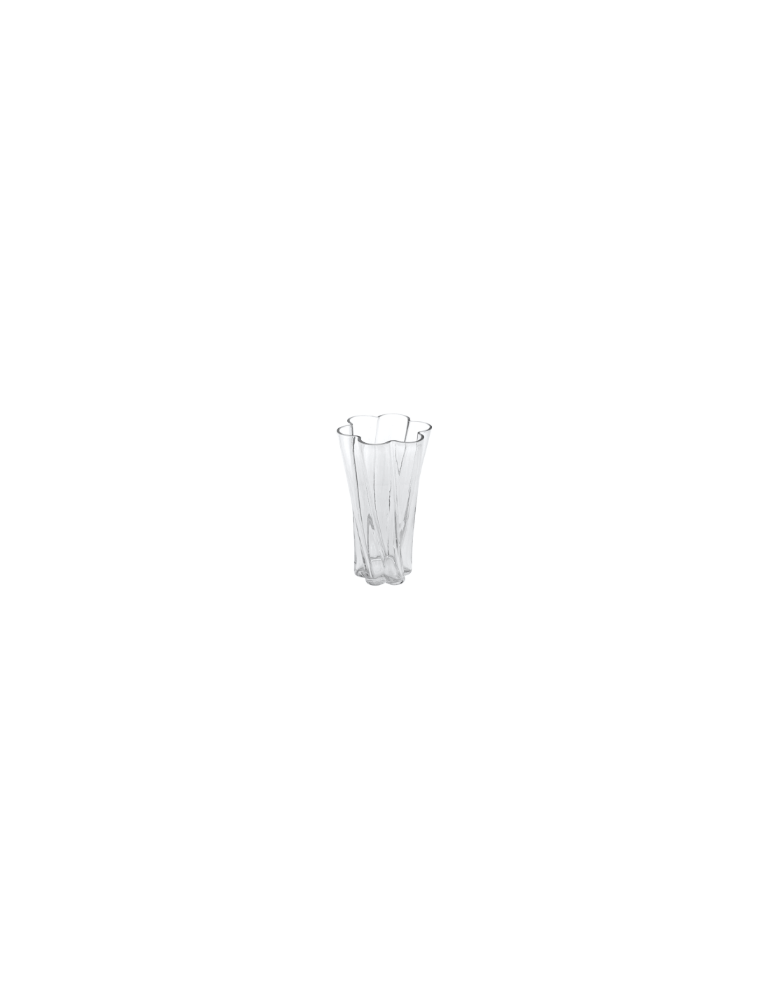 VASO 206588 NOELI VETRO 14X25CM TRASPARENTE