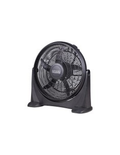 Ventilatore da Terra Coveri, 51 cm, 90W, 5 Pale Alluminio, Nero, Inclinabile, 3 Velocità