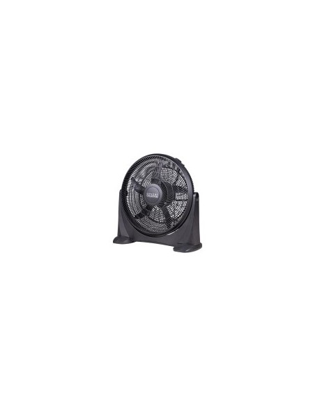 Ventilatore da Terra Coveri, 51 cm, 90W, 5 Pale Alluminio, Nero, Inclinabile, 3 Velocità