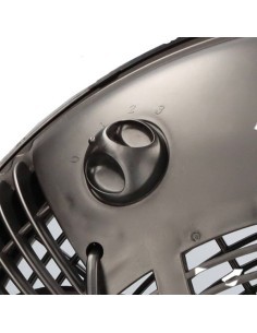 Ventilatore da Terra Coveri, 51 cm, 90W, 5 Pale Alluminio, Nero, Inclinabile, 3 Velocità