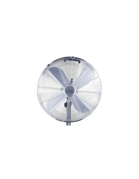 Ventilatore con Piantana, Vintage Cromo, 65W, Ø 65 cm, Design Retrò, Alte Prestazioni