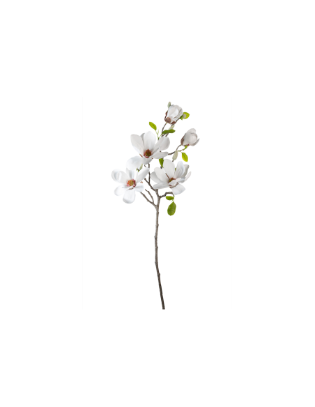 STELO 2700334-10 MAGNOLIA BIANCA 3 FIORI E DUE BOCCIOLI 75CM